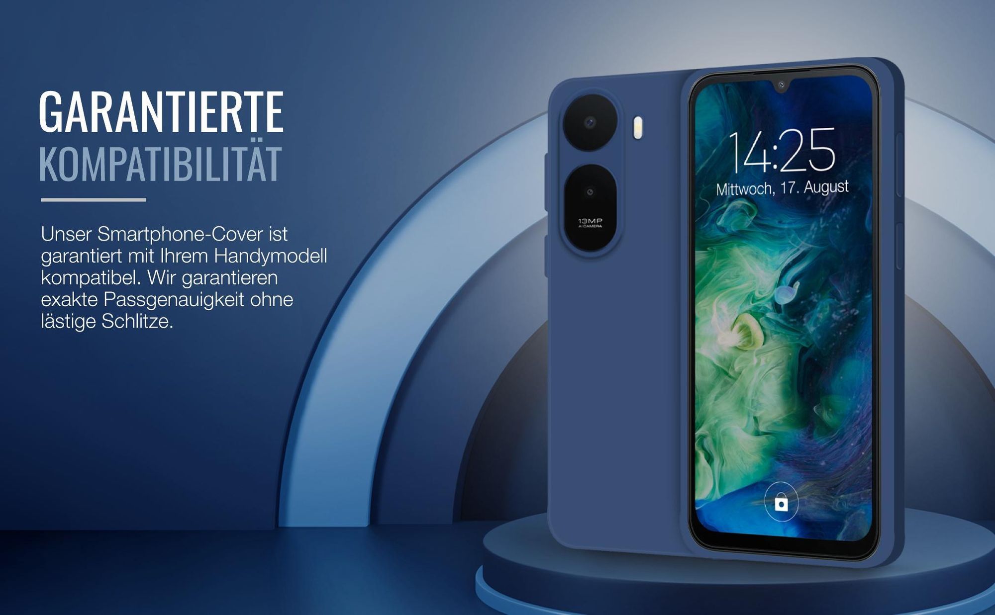 Exakt passgenaues Smartphone Backcover in Blau für Xiaomi Redmi A7 Pro