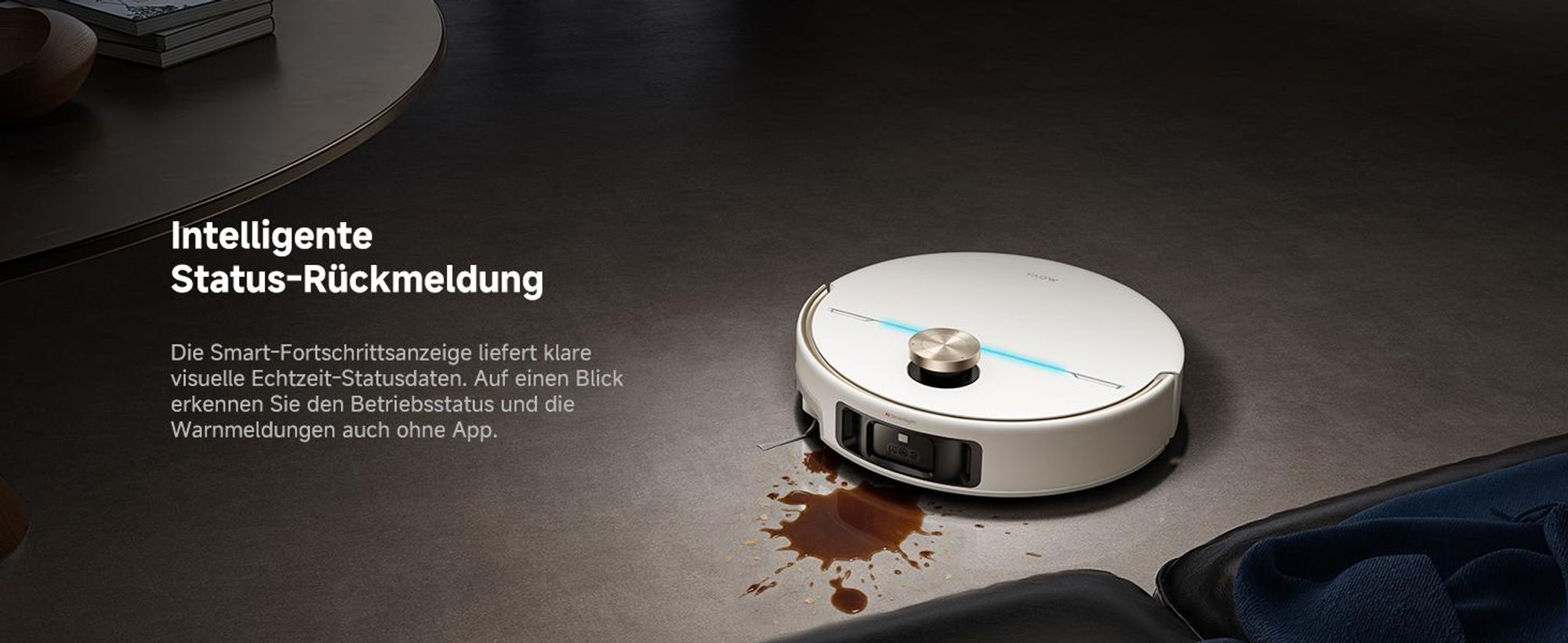 MOVA V70 Ultra Complete Saugroboter, 40000 Pa, MaxiReachX™ Kantenreinigung, 9 cm Hindernisüberwindung, EcoCyclone™ Staubabsaugung, All-in-One Station