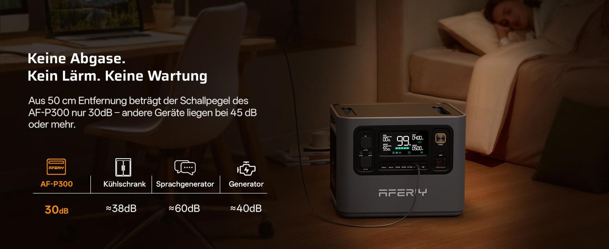 AFERIY P300 3000 W 2048 Wh Powerstation, 1200 W Solar, 1,5 h Schnellladung, erweiterbar auf 10,24 kWh, 220–240 V, für Camping und Zuhause