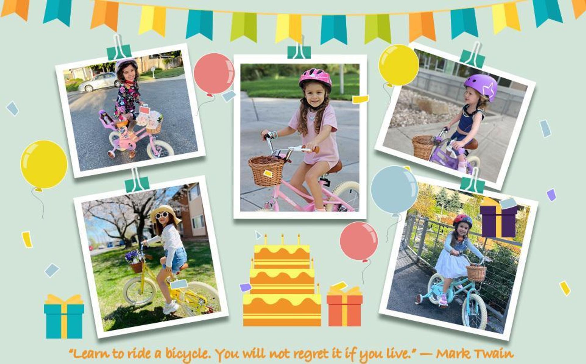 JOYSTAR 12/14/16/18/20 Mädchenfahrrad für 2-13 Jahre alte Kinder, 12" 14" 16" Kinderfahrrad mit Stützrädern & Korb, 20 Zoll mit Ständer, Rosa