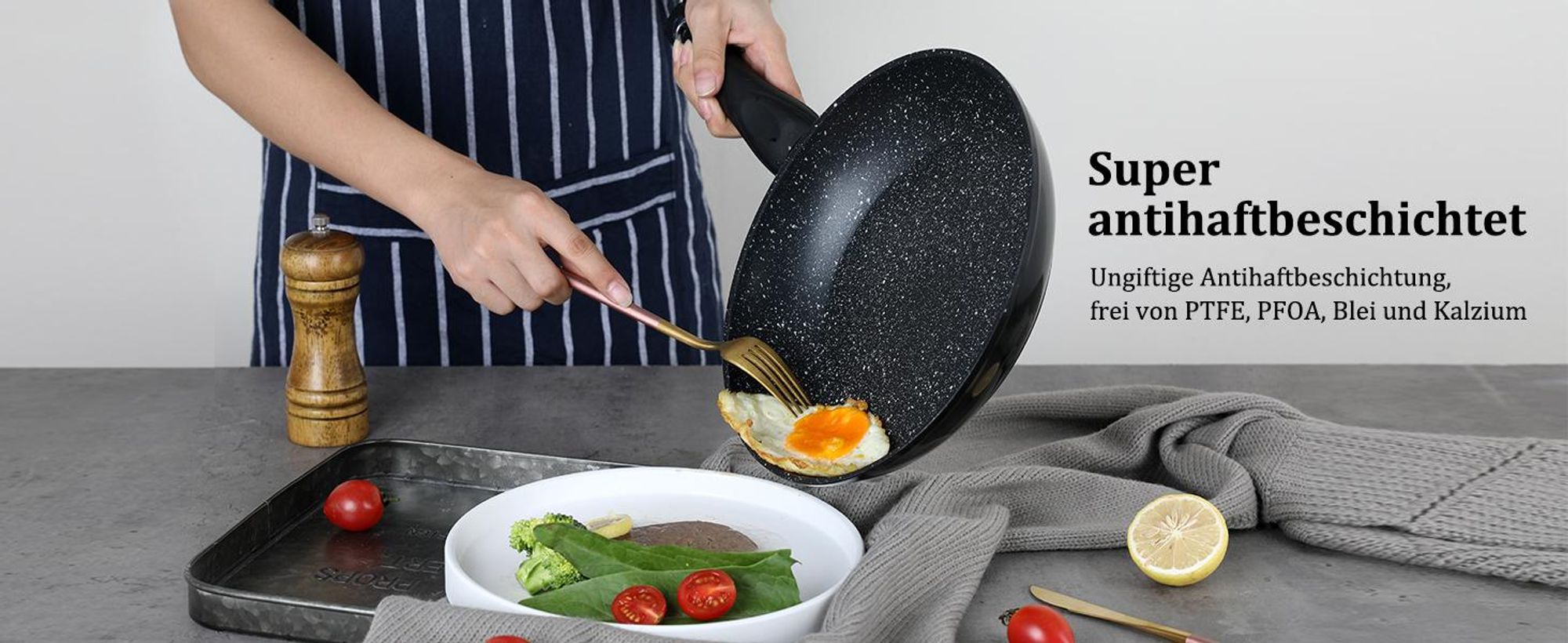 HOMELUX 15-Teilig Topfset Kochtopfset Antihaft Topfset Induktion Töpfe, Spülmaschinenfest, Induktions Kochtöpfe Set Töpfe mit Deckel-Schwarz