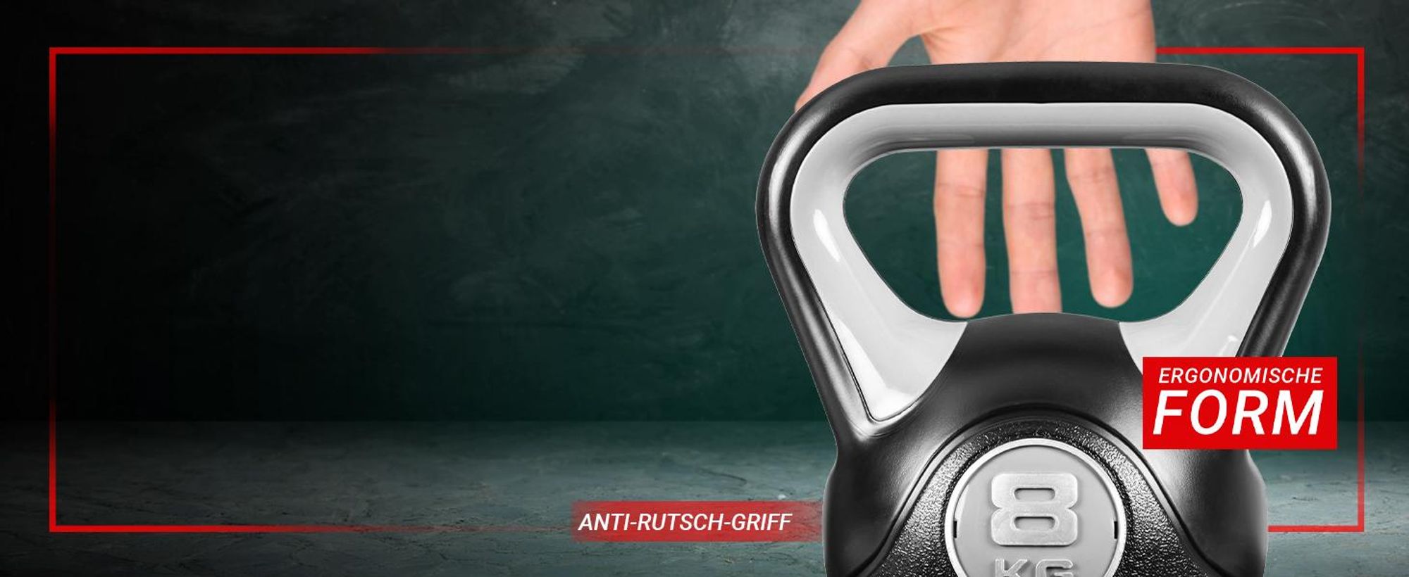 Miweba Sports Kettlebell KB200 | Kugelhantel - Ergonomischer Griff Anti-Rutsch - Hartgummifüße - Ganzkörper - Workout - Kugelgewicht - Hantel (4,0 kg)