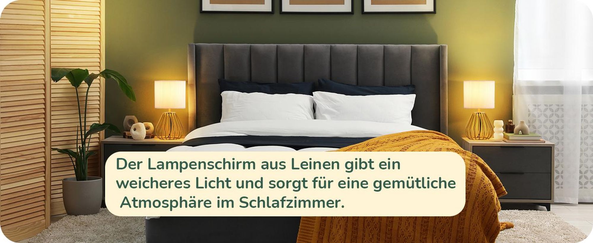 EDISHINE Tischlampe mit Kabelschalter, Nachttischlampe aus Metall, Deko Tischleuchte für Wohnzimmer