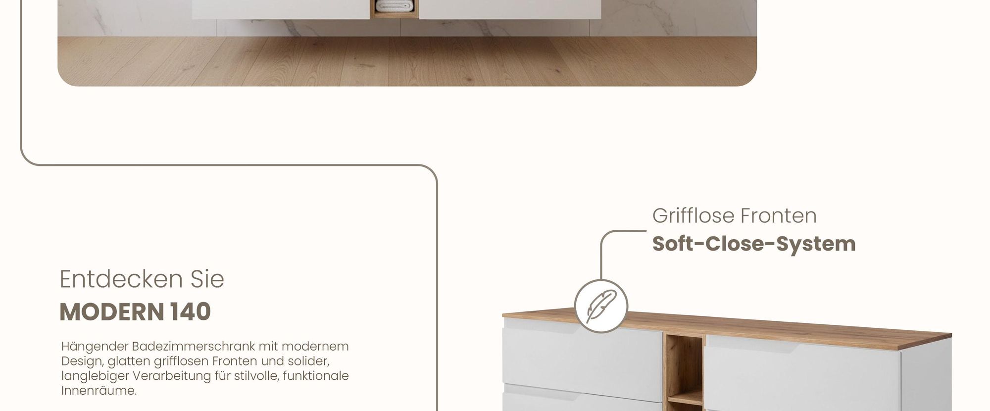 RODAN, Badmöbel, Badschrank, Badezimmermöbel, Badezimmer, MODERN, Waschbeckenunterschrank