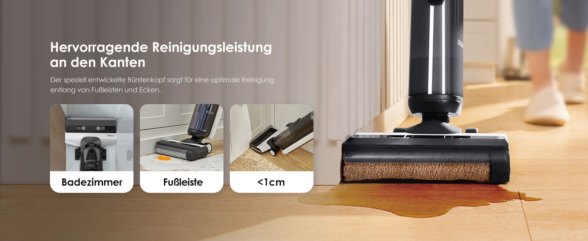 Tineco Floor One S5 Smart Nass Trockensauger mit iLoop Technologie, Nass und Trockensauger Kabellos mit Dual-Tank Selbstreinigung LED Anzeige