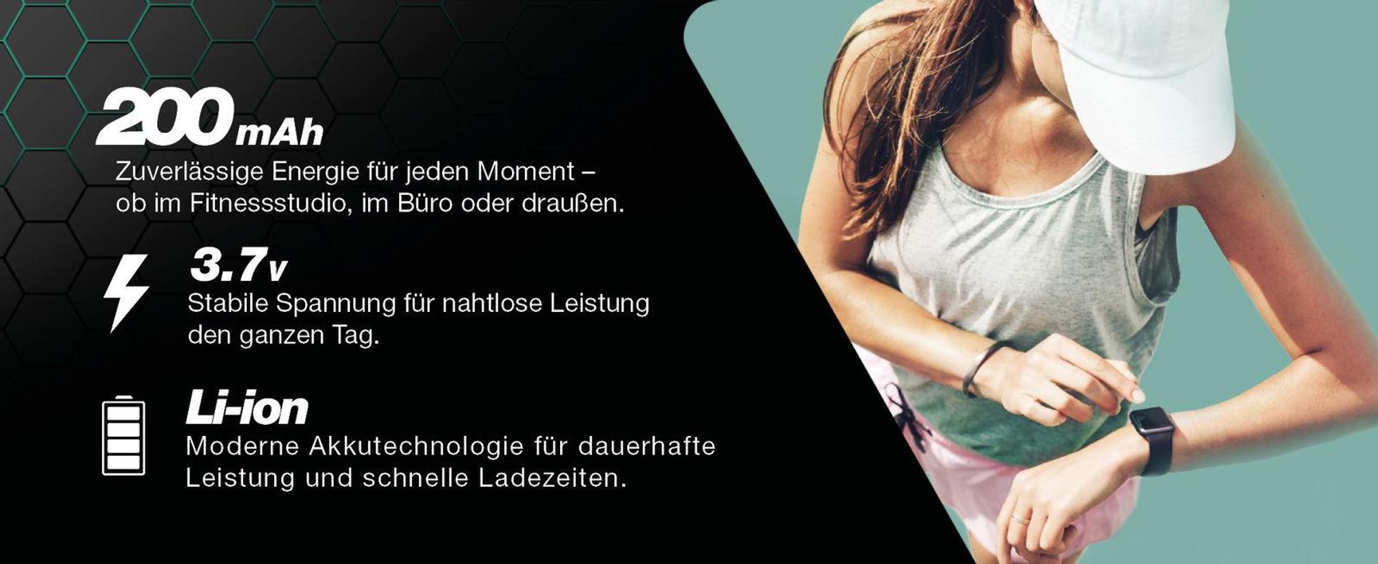 CELLONIC 1x Akku für Smartwatch & Fitnessarmband Kompatibel mit Garmin Approach S2, Forerunner 110, Forerunner 210, 361-00047-00 - (200mAh, 3.7V)