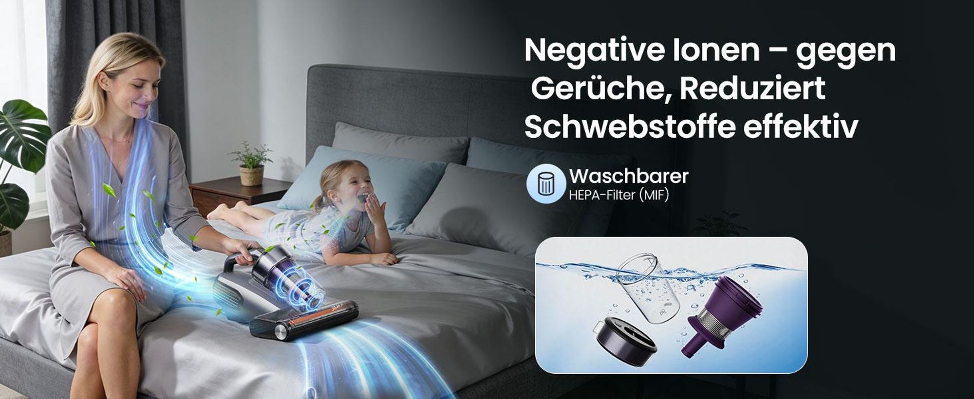 JIMMY BX8 Matratzenstaubsauger: 600W, 15kPa, UV-C, Ultraschall, Staubsensor & Anti-Tangle Walze