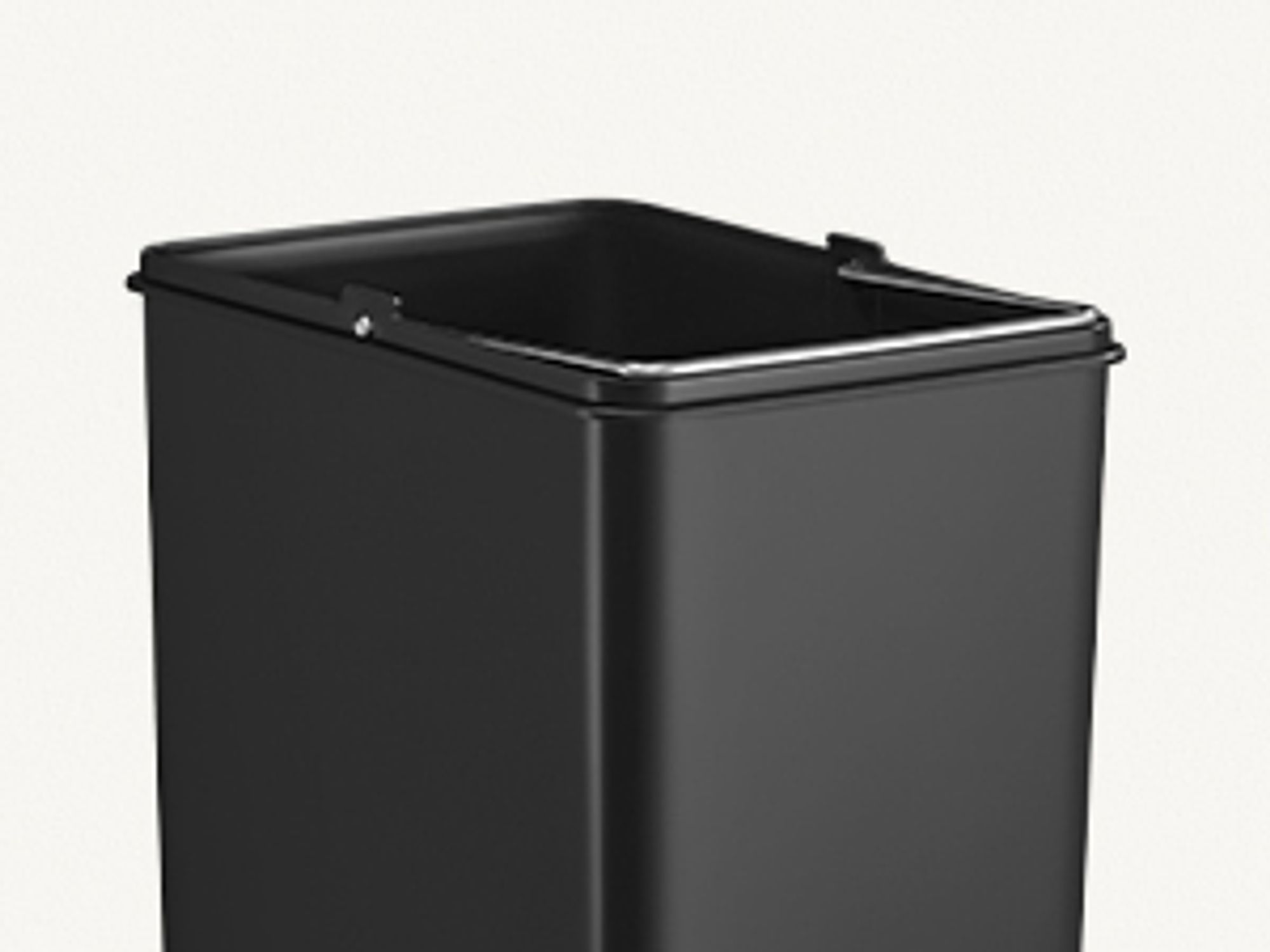 Mülleimer Küche, 2 x 15 Liter, Mülltrennsystem 2 Fächer, Abfalleimer