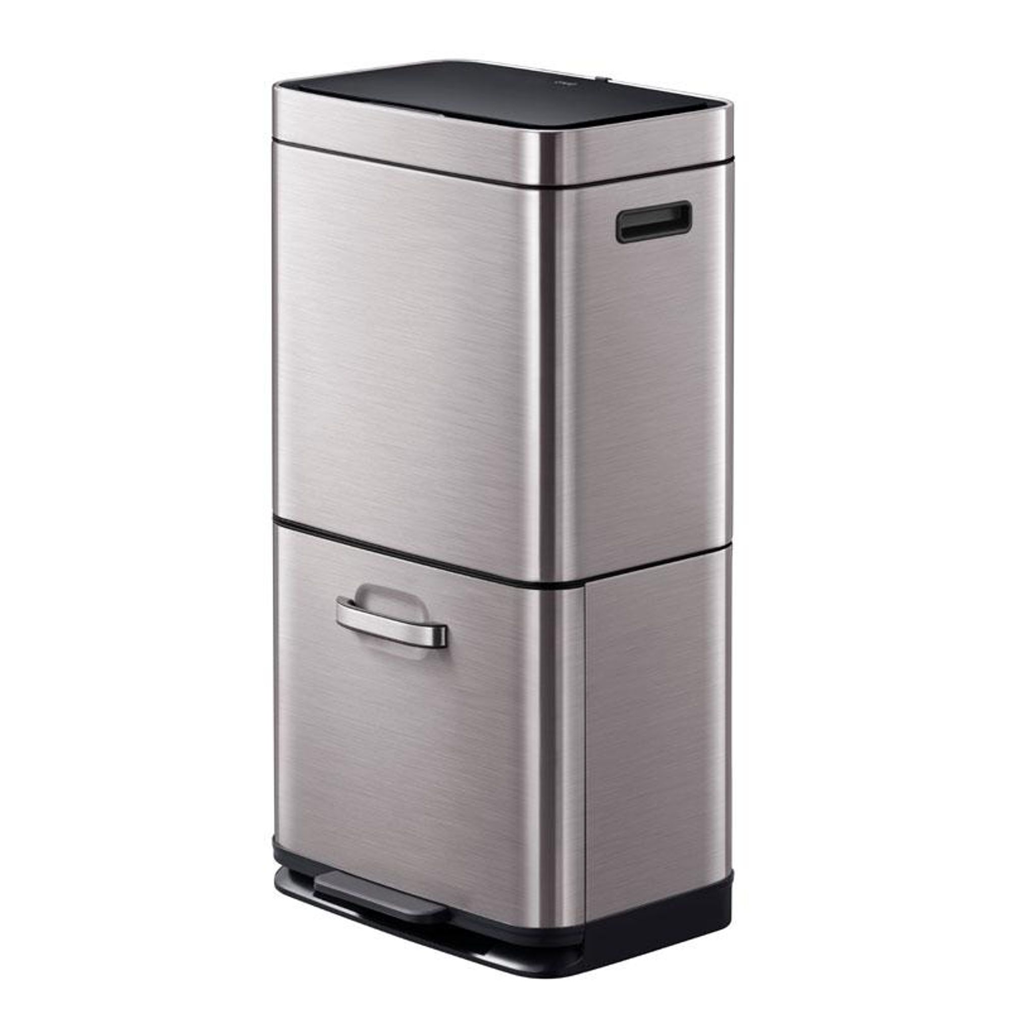 EKO - Himalaya Recycler Sensor Bin 35+25 liter - Stainless steel Plastic - Grau, Matt Edelstahl