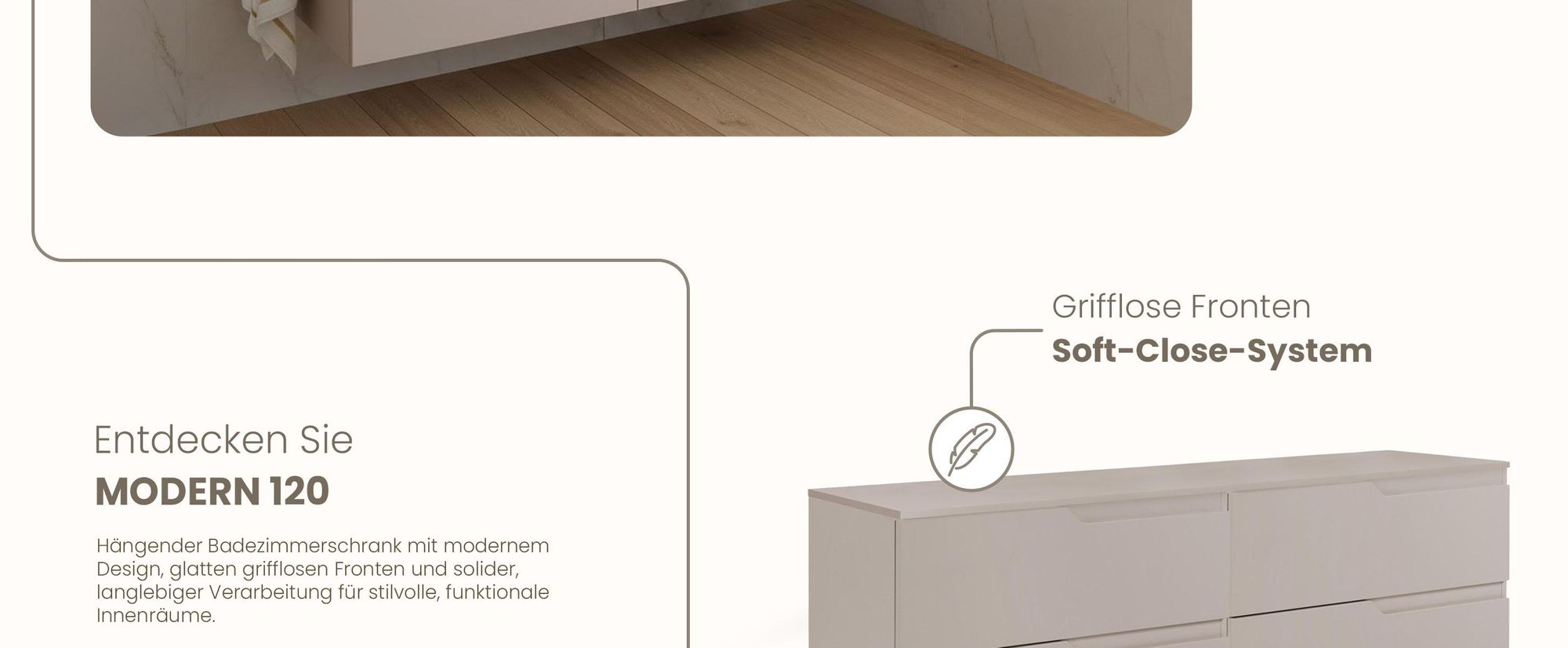 RODAN, Badmöbel, Badschrank, Badezimmermöbel, Badezimmer, MODERN, Waschbeckenunterschrank