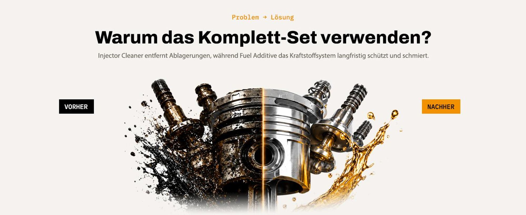 Metal Guard Kraftstoffadditiv Set 1000 ml Diesel Benzin LPG Injektorreiniger DPF FAP für 10.000 km Einspritzdüsen Schutz