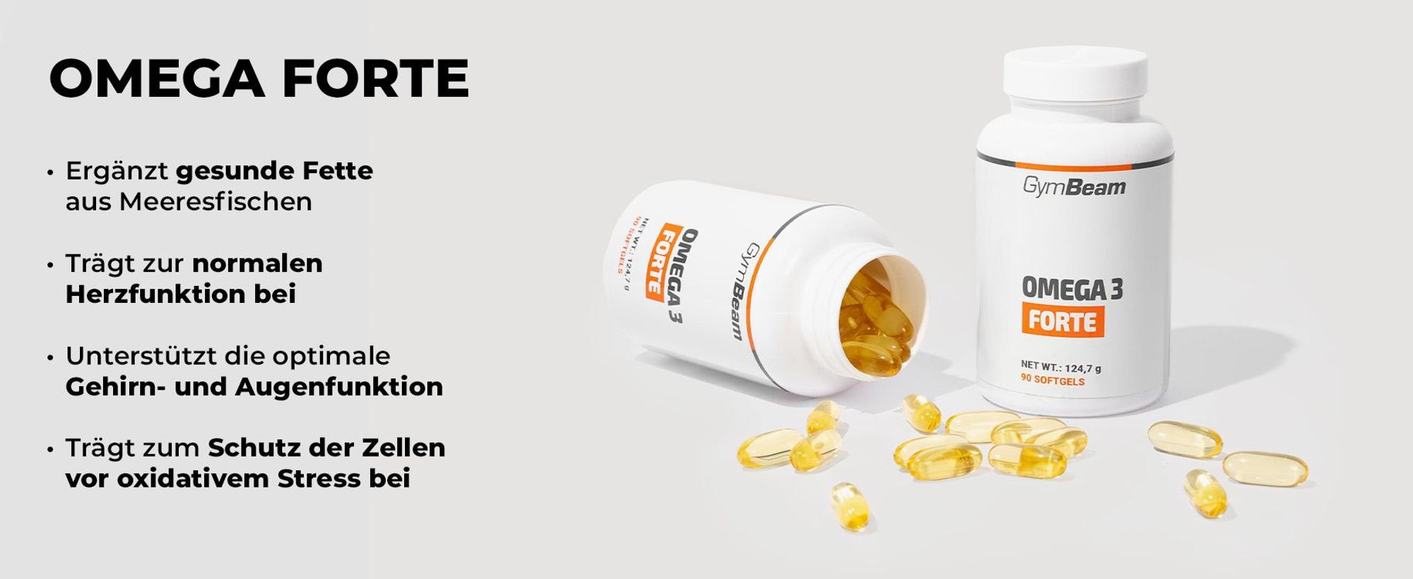 GymBeam - Omega 3 Forte 90 Kapseln