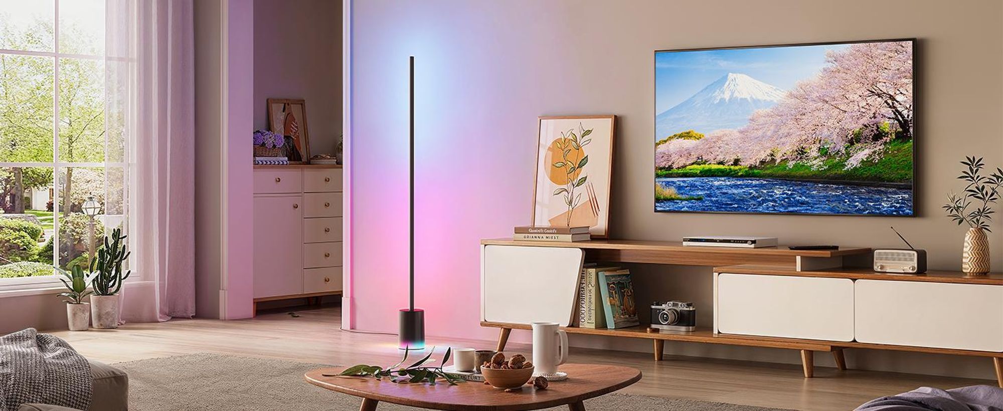 Govee LED Stehlampe Dimmbar RGBIC, Floor Lamp
