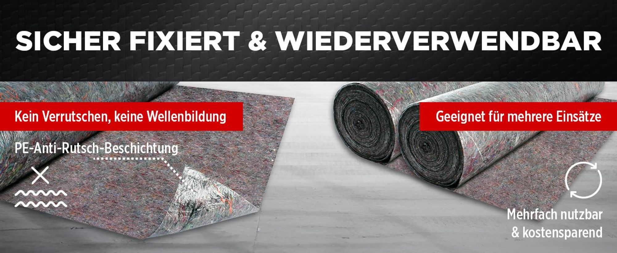 TECPO Malervlies 50m Lang 1m Breit 200g/m²