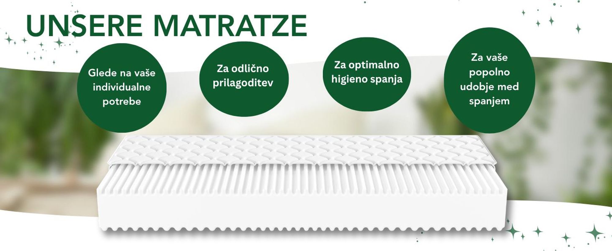 Ergonomická obojstranná matrac s 7 zónami a extra veľkou plochou, rozmer 200 x 200 cm, výška 22 cm, tvrdosť H2 a H3, značka Ergo Flex XXL