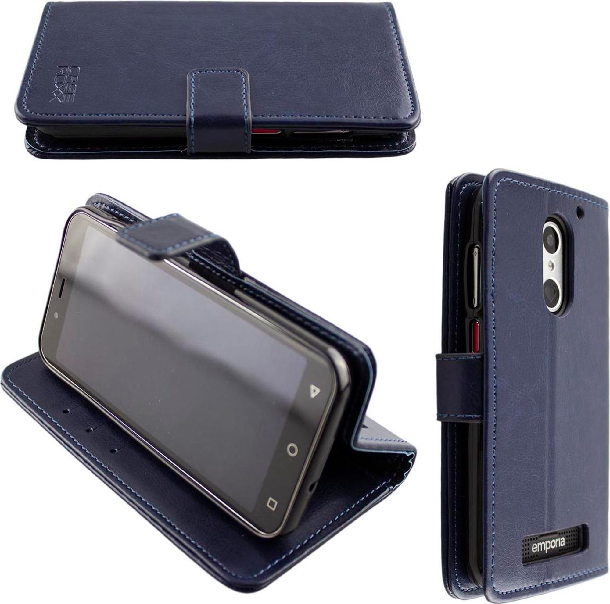caseroxx Handy Hülle Tasche kompatibel mit Emporia Smart 4 Bookstyle-Case Wallet Case Bild 1