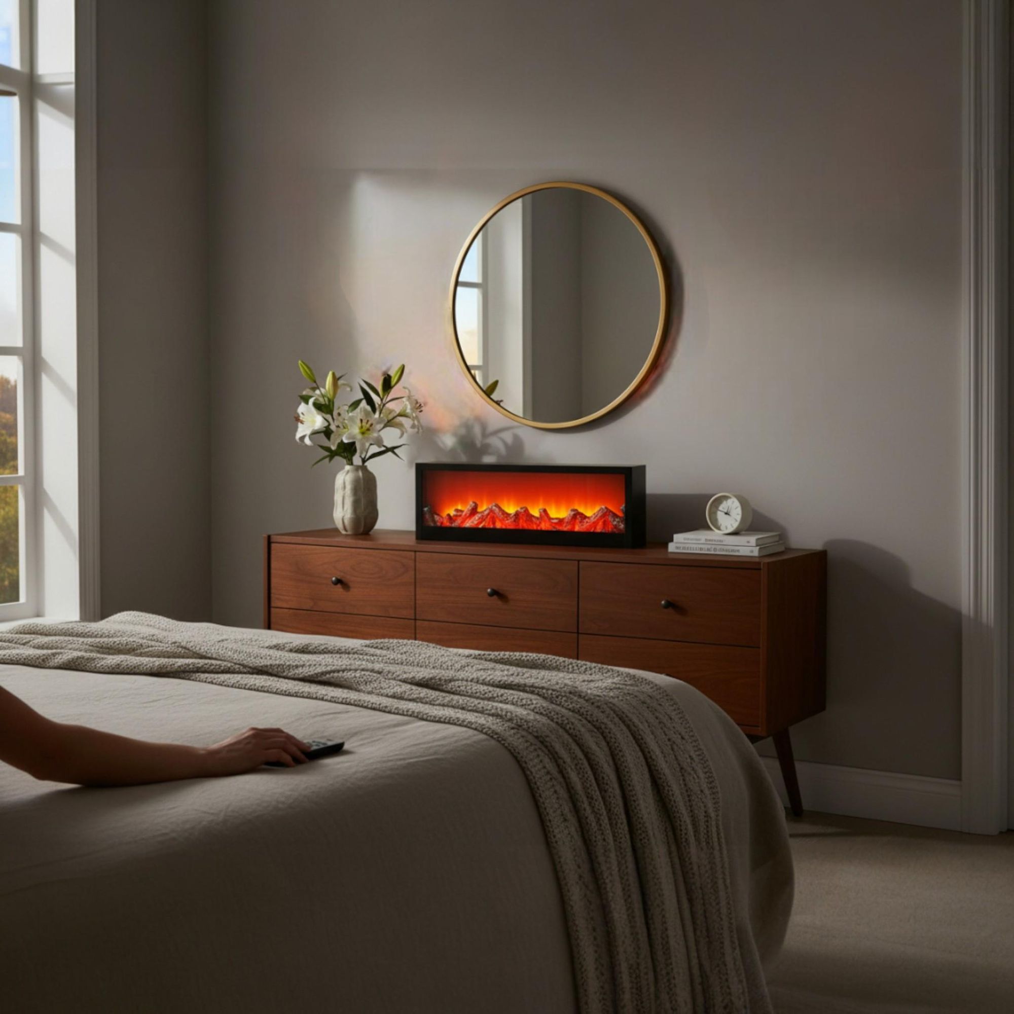 LEd Kamin für das Schlafzimmer