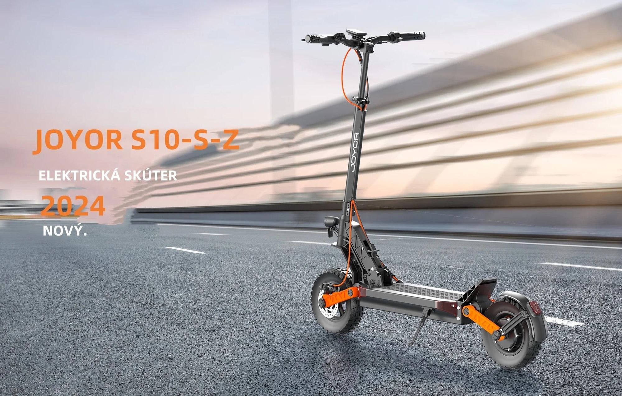 Elektrický Kolobežka JOYOR S10-S-Z S Funkciou Smerových Svetiel - 1000W*2 Motor 60V18AH Batéria 70KM Dojazd Kotúčová Brzda - Čierna