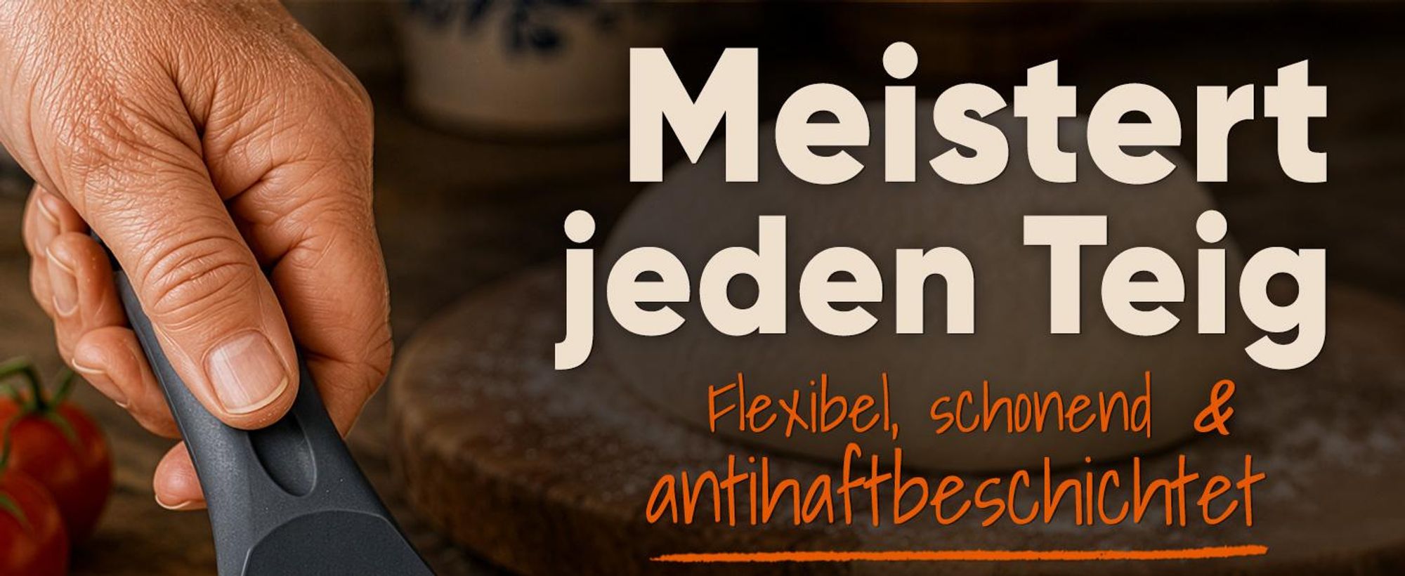 Flexibler Teigspachtel Pizza mit Antihaftbeschichtung 10 cm – Spülmaschinengeeigneter Pizza Spachtel – Lebensmittelechter & Hygienischer Pizzaspachtel