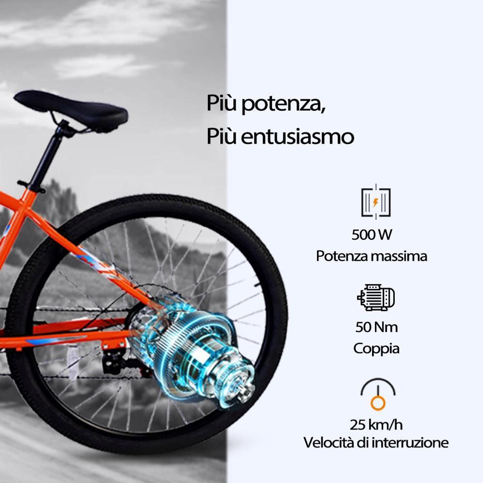 PVY M29 Bicicletta Elettrica - Motore 250W Batteria 48V17.5Ah Ruote da 29 Pollici Freno a Disco Meccanico - Grigio