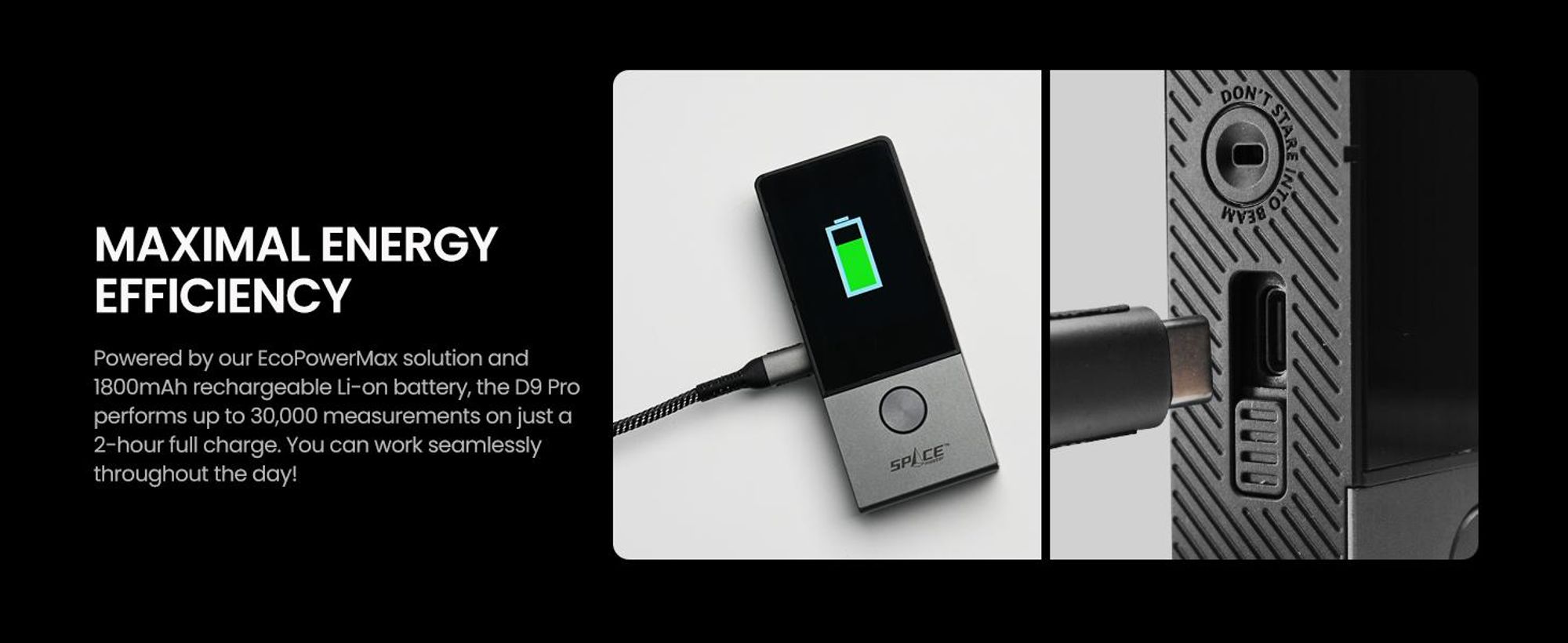 MiLESEEY D9 Pro Telemetro Laser con Touchscreen IPS Tecnologia P2P App