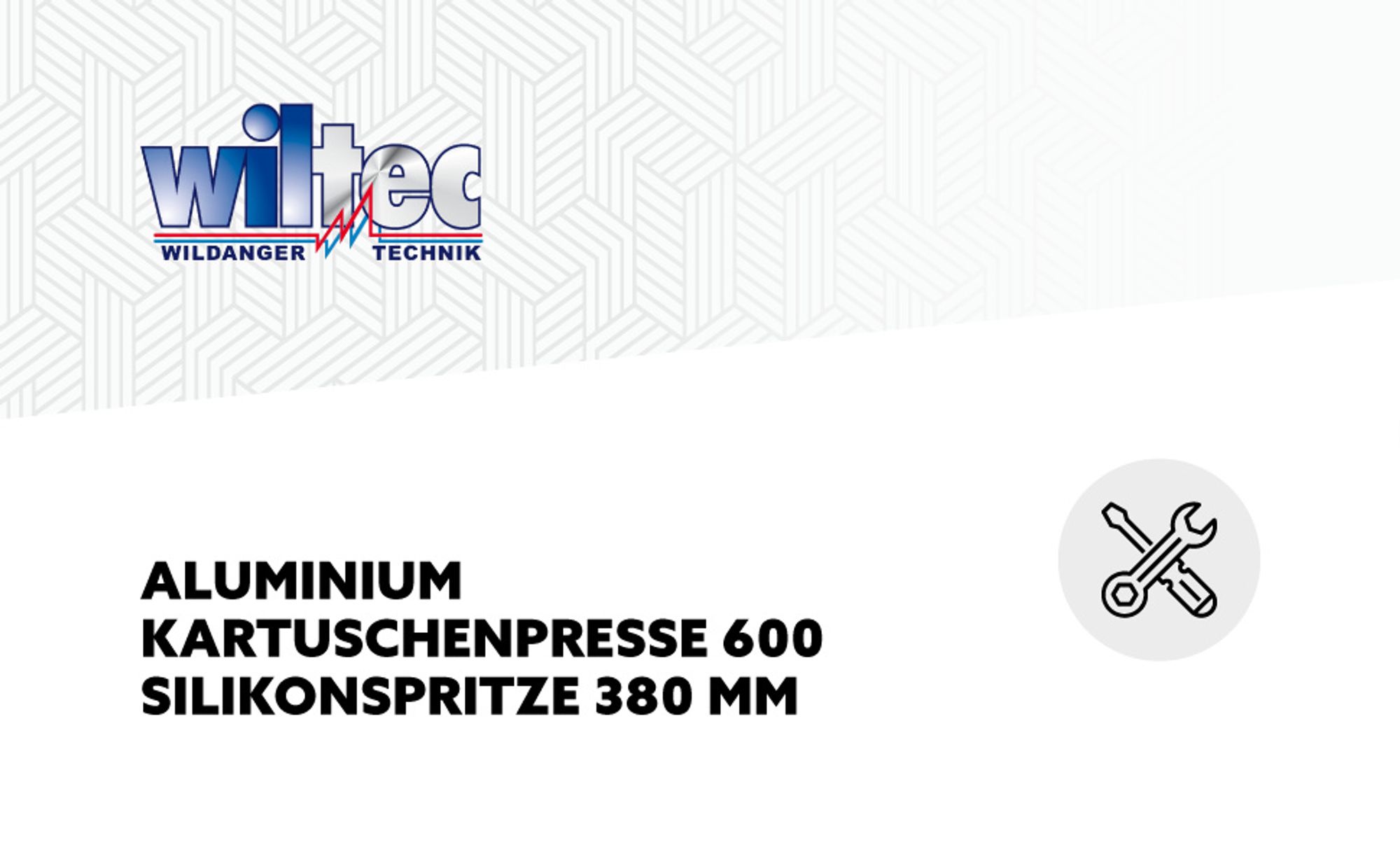 Aluminium Kartuschenpresse 600 Silikonspritze 380 mm
