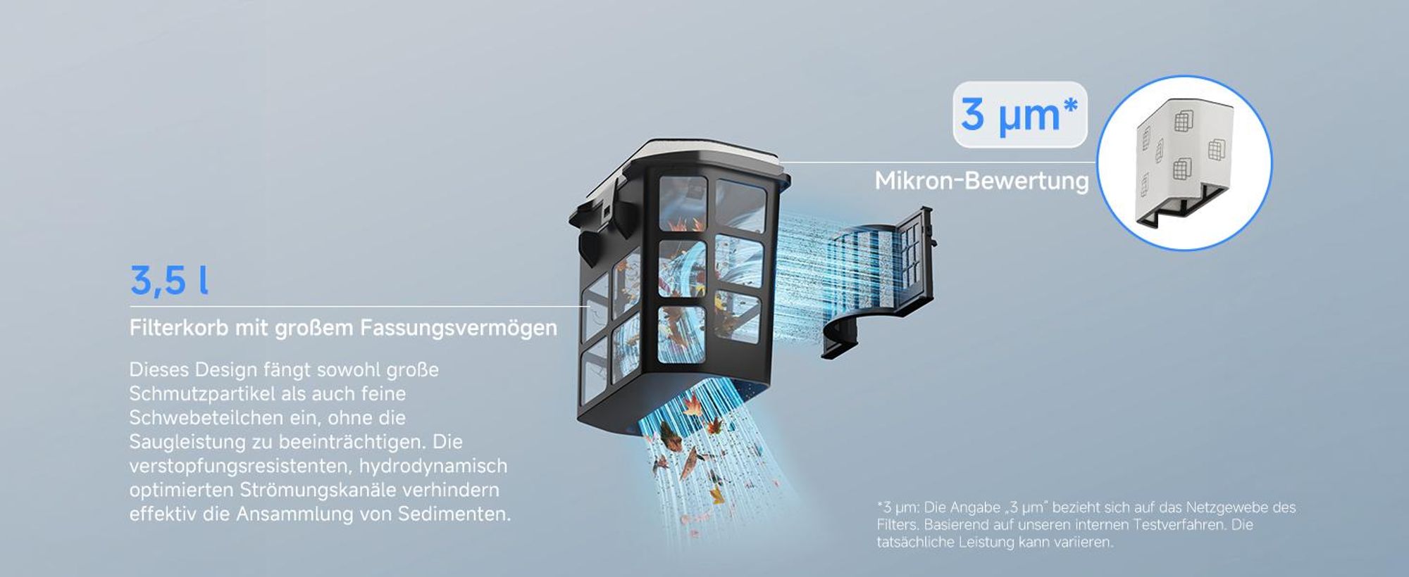 MOVA Diver A10 – Intelligenter Poolroboter, 22 700 L/h Saugleistung, 240 min Laufzeit, Doppel-Bürste, 8 IA-Modi