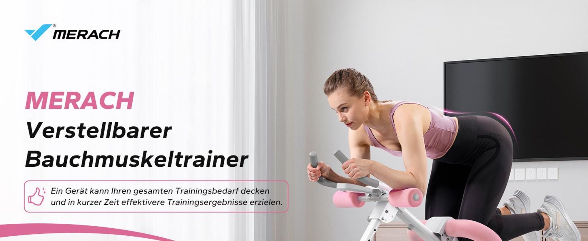 Multifunktionaler klappbarer Bauchmuskeltrainer – LCD-Display, 5 Höheneinstellungen & 2 Neigungswinkel, ergonomisch, bis 120 kg, Ganzkörpertraining