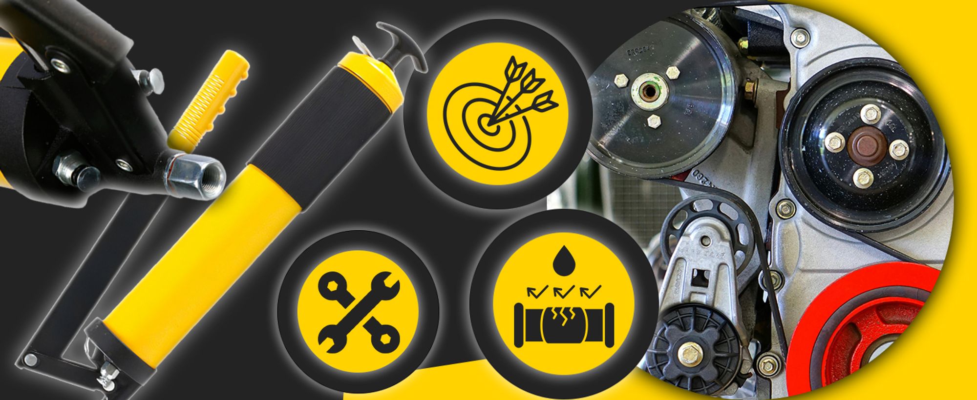 Handhebelfettpresse f. 600ml komplett 4-tlg mit Schlauch, Rohr und 2 Mundstück, Fettpresse, Schmierpresse, 6000 psi Retoo