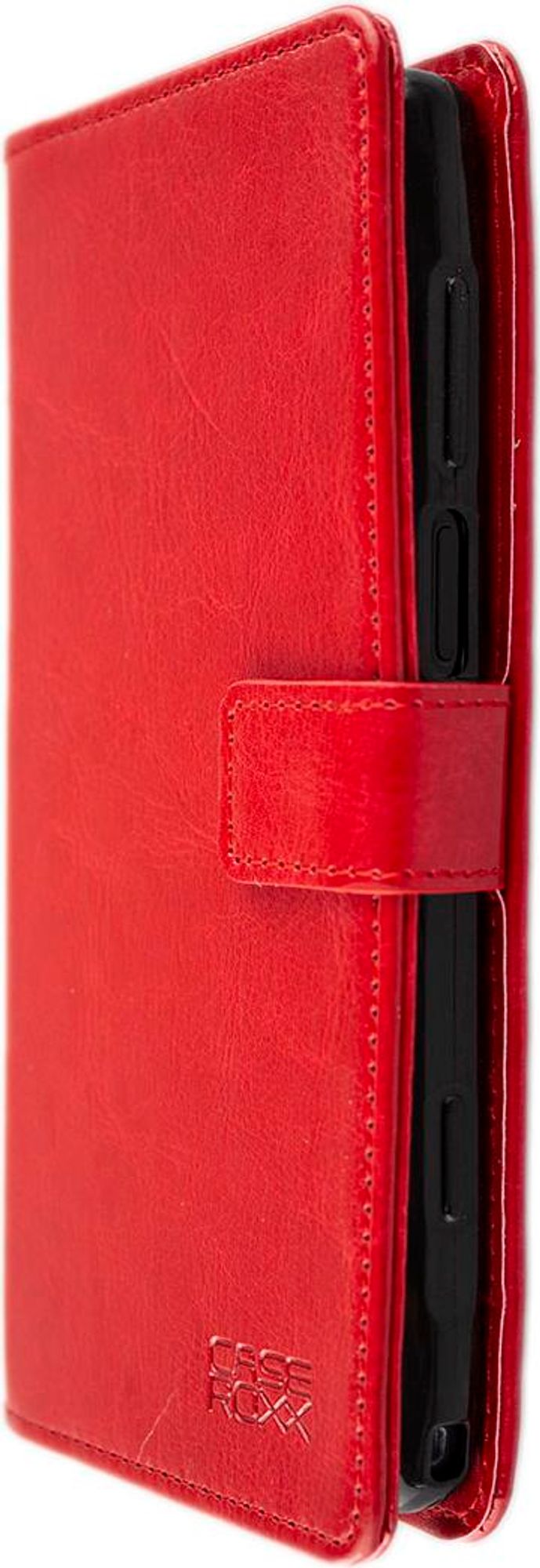 caseroxx Handy Hülle Tasche kompatibel mit Crosscall Action-X5 Bookstyle-Case Wallet Case rot Bookstyle Tasche Bild 4