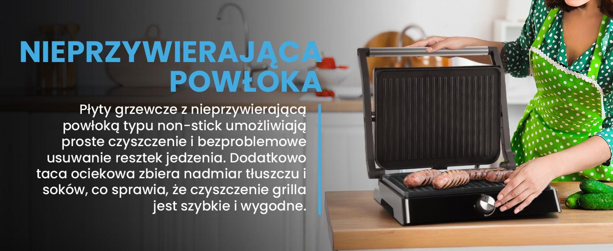 Opiekacz do kanapek sandwich panini z tacką ociekową