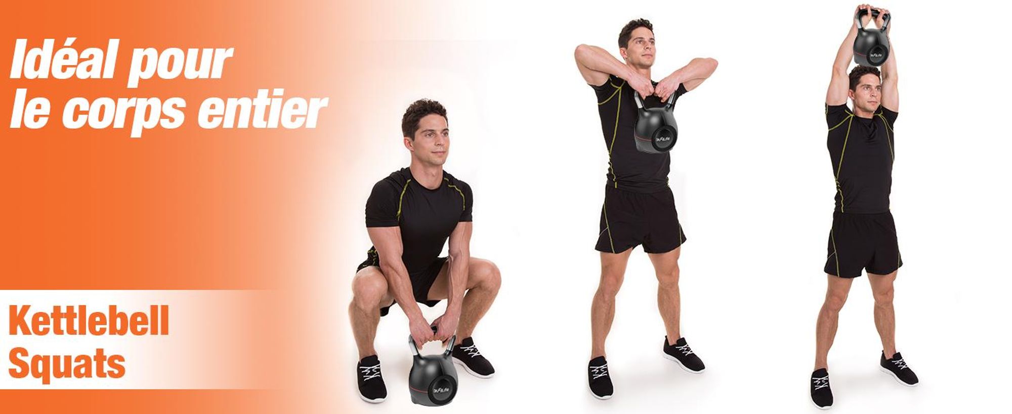 DH FitLife 7-en-1 Kettlebell réglable (1,5-10 kg), Haltère avec 7 niveaux de poids, Idéal pour l’entraînement du corps, Compact et Gain de place