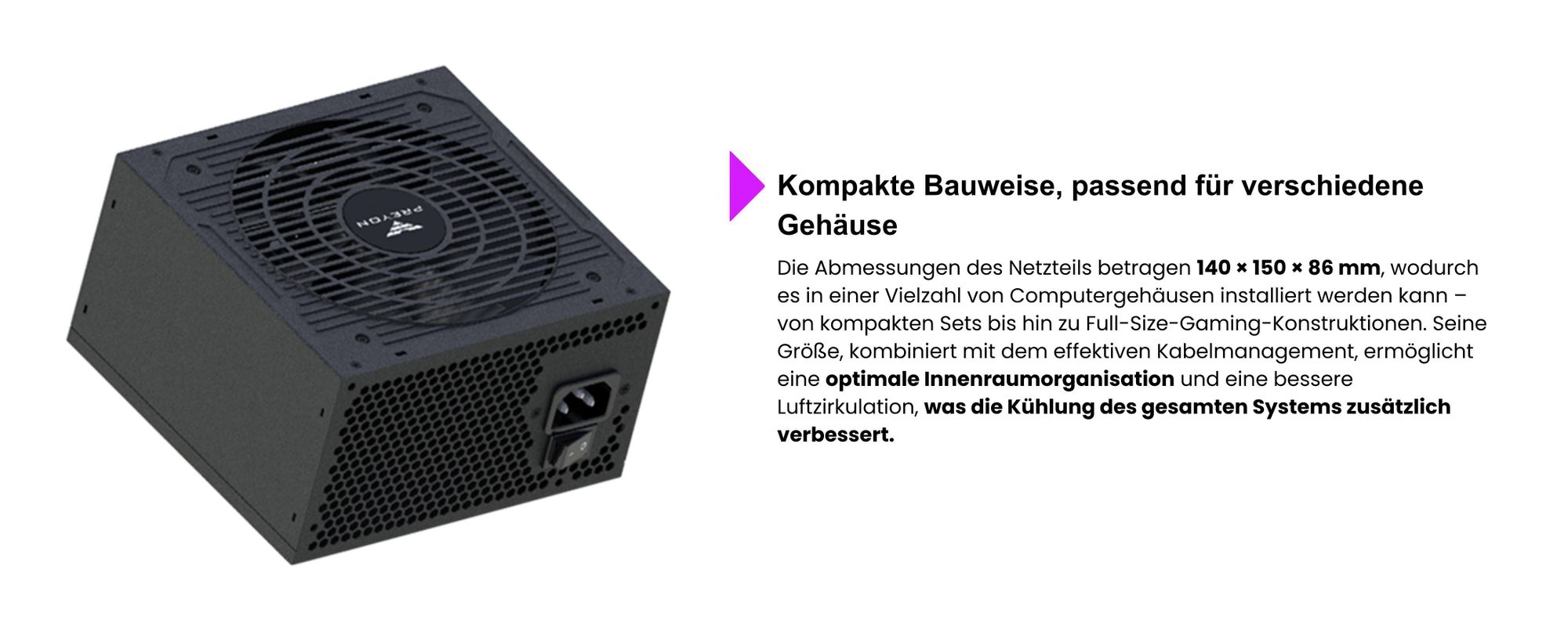 Preyon Eagle Power Gold 1000W Netzteil