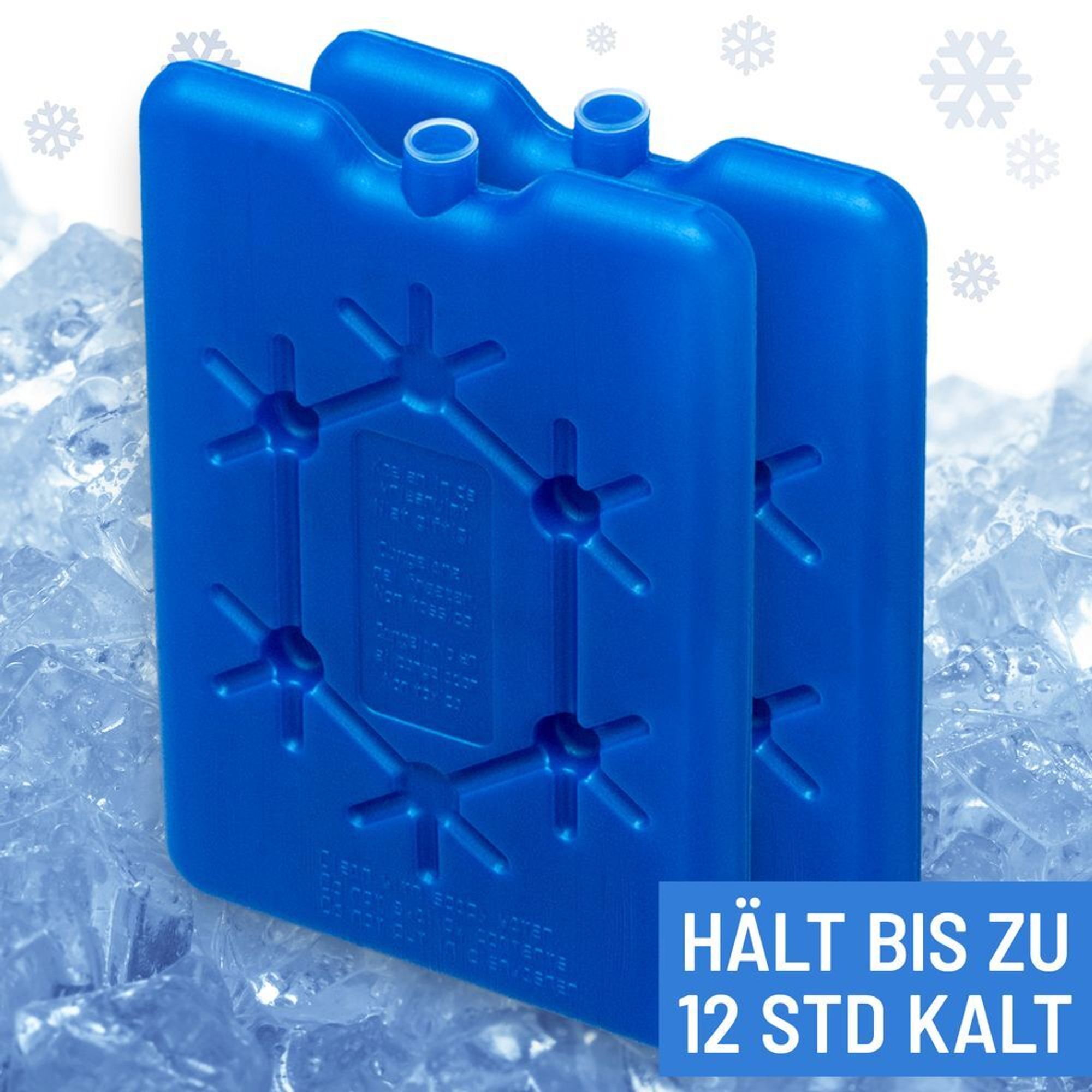 DEUBA® Kühlakku 6 Stück 12 Stunden Flach je 170ml für Kühltasche Kühlbox Outdoor Kühlelement Kühlpack Cool Pack Kühlakkus