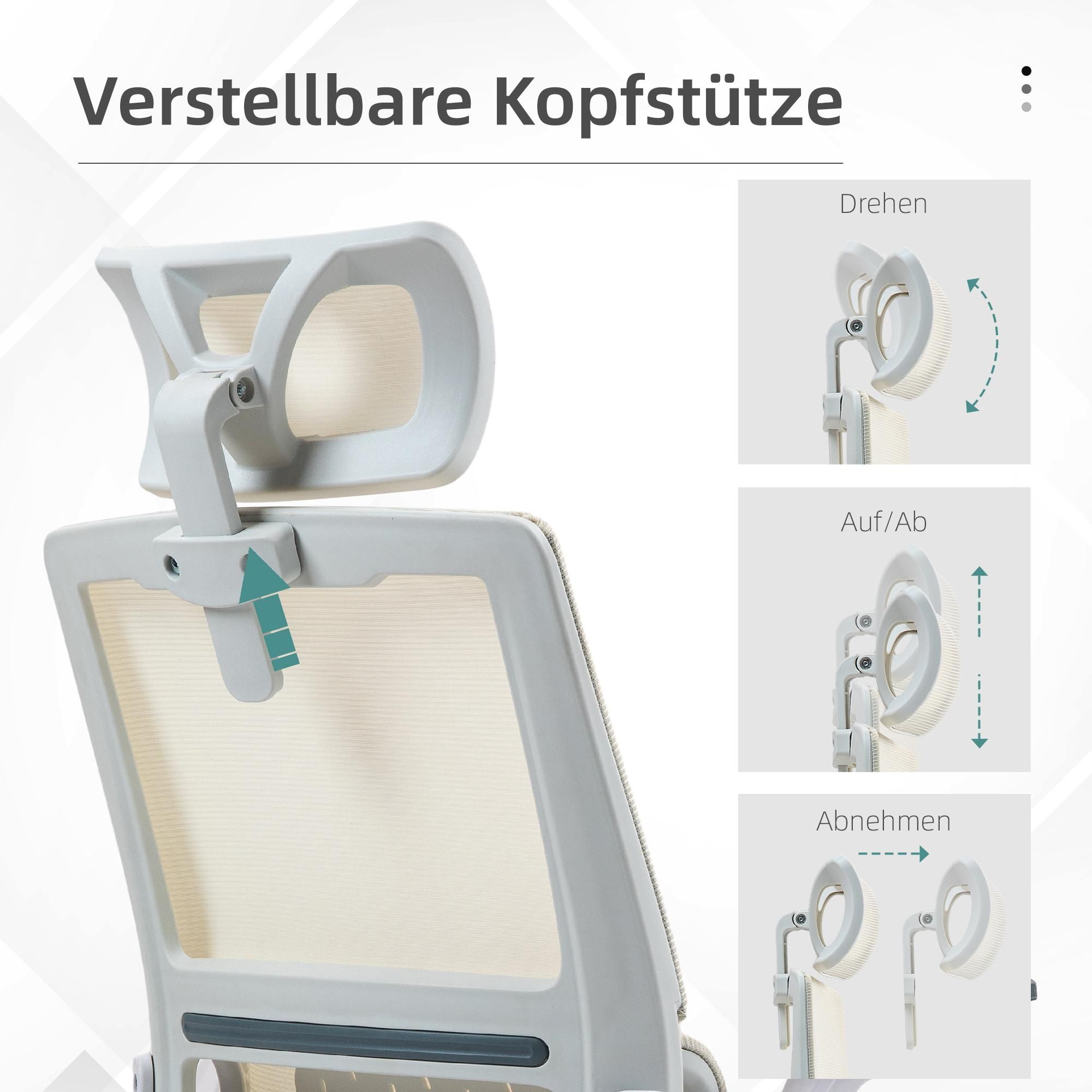 Kopfstütze Kippfunktion