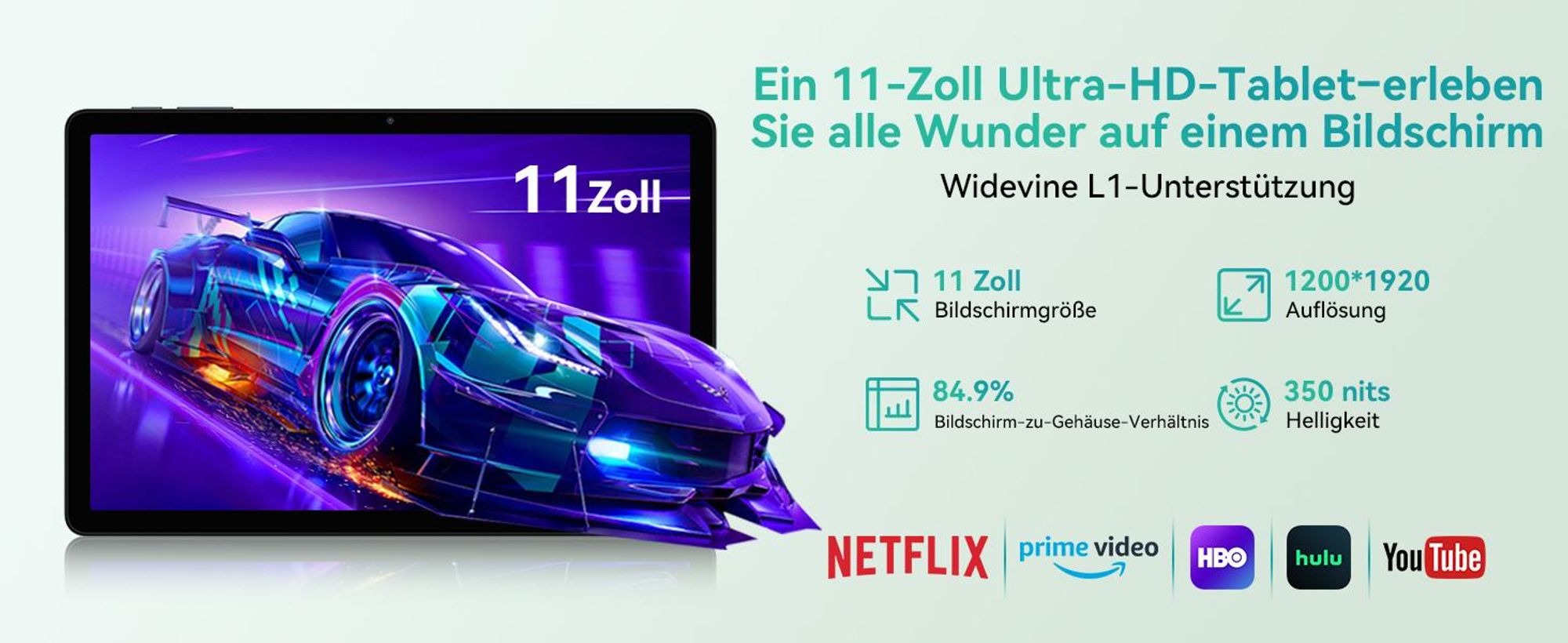 KINGRID T90 Tablet 11 Zoll, Android 16,24GB(8+16)RAM+128GB ROM(2TB TF), 5G WiFi, Stift/Maus/Tastatur, 8000mAh, 16MP+8MP, Widevine L1, Gemini AI Tablet