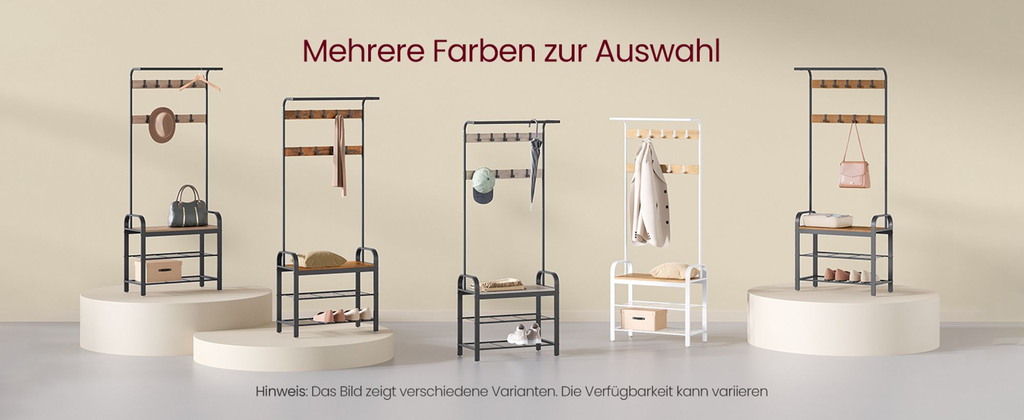 Hinweis: Das Bild zeigt verschiedene Varianten. Die Verfügbarkeit kann variieren