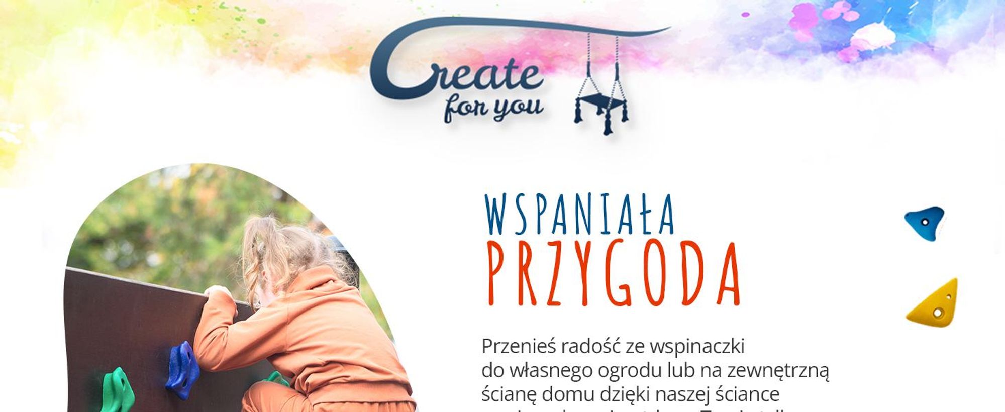 Create for You - Ścianka wspinaczkowa dla dzieci + 15 kamieni - Czarna ścianka boulderowa do ogrodu, na plac zabaw, domku - Wodoodporna 180x120 cm