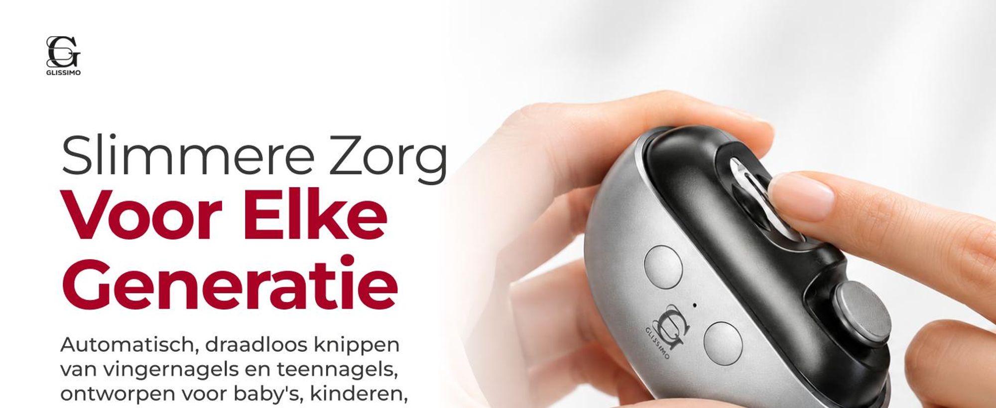 Glissimo - Professionele Elektrische Nagelknipper – Nagelfrees - Opzetstukken voor polijsten & Nagelriemverzorging