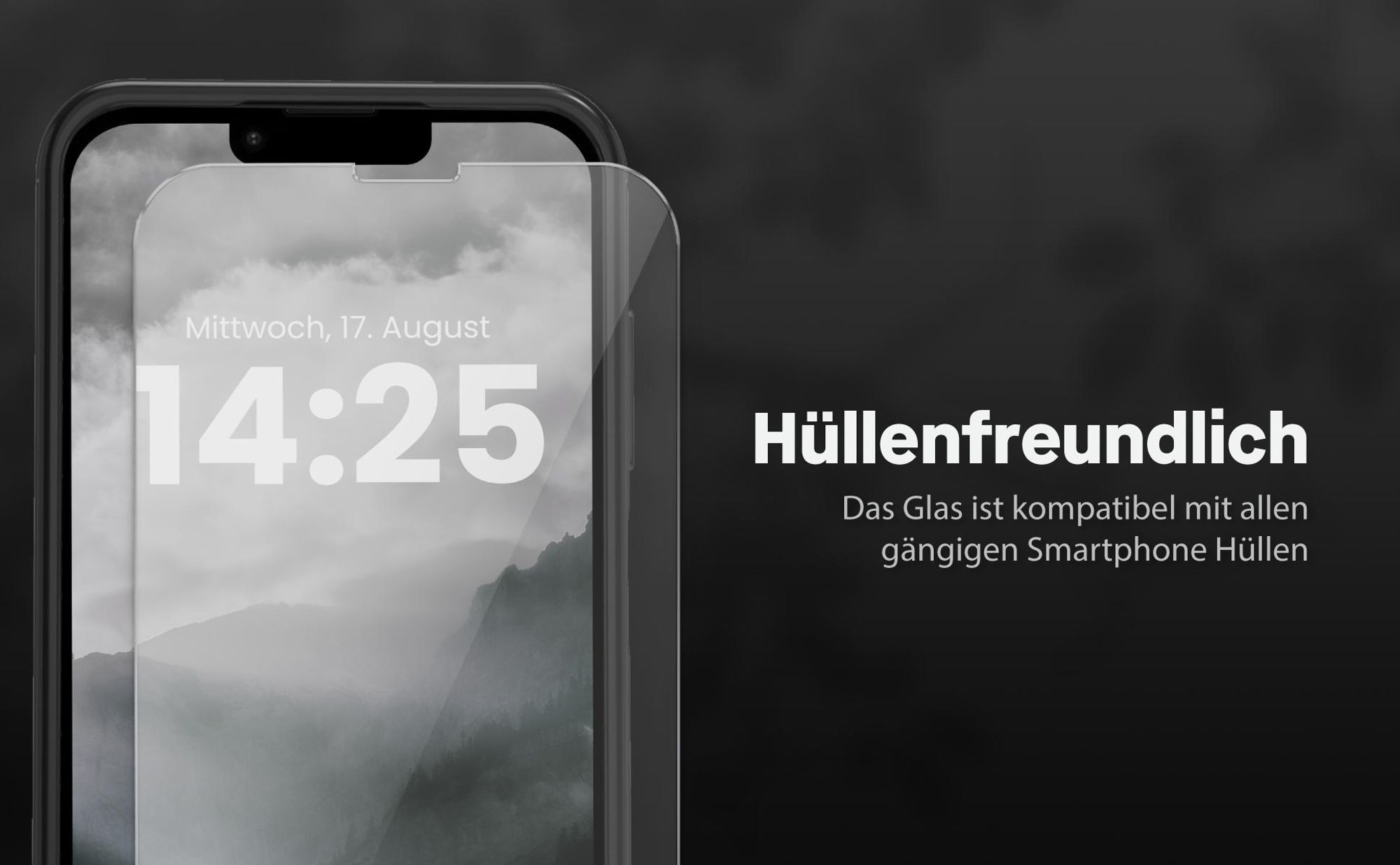 Displayfolie Doppelpack für Apple iPhone 13 mit blasenfreier Verklebung