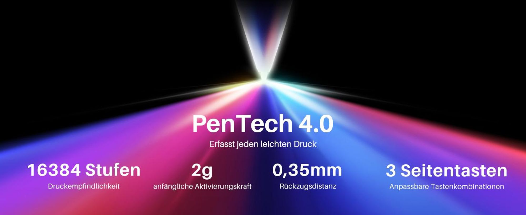 HUION Kamvas 13 Grafiktablett Black NEW Gen.3