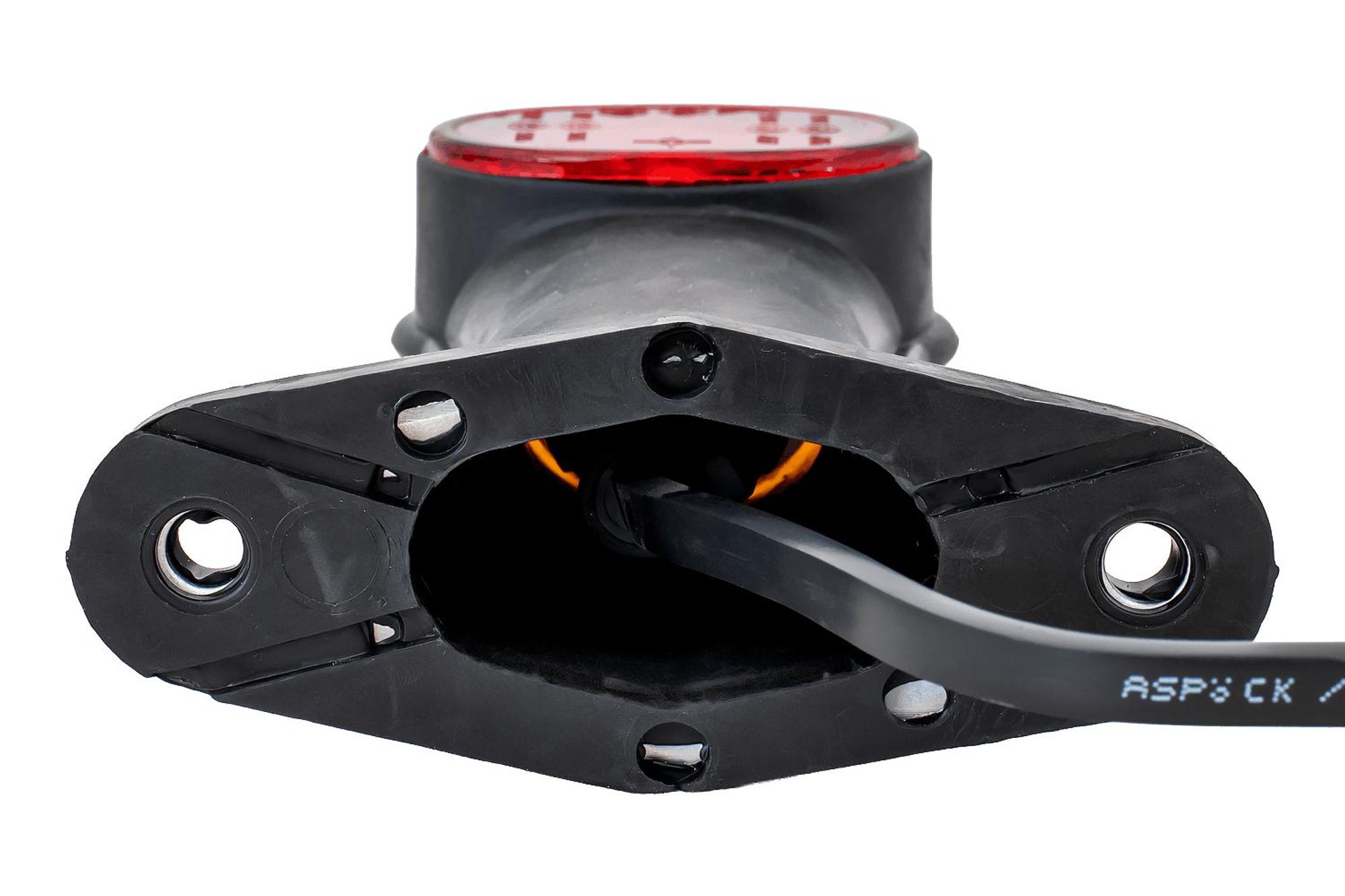 ASPÖCK SUPERPOINT II Umrissleuchte universal 12 V 125 x 100 mm IP68 Front, Heck und Seitenmarkierungslicht E9 ADR Zone 2 für Anhänger und Lkw