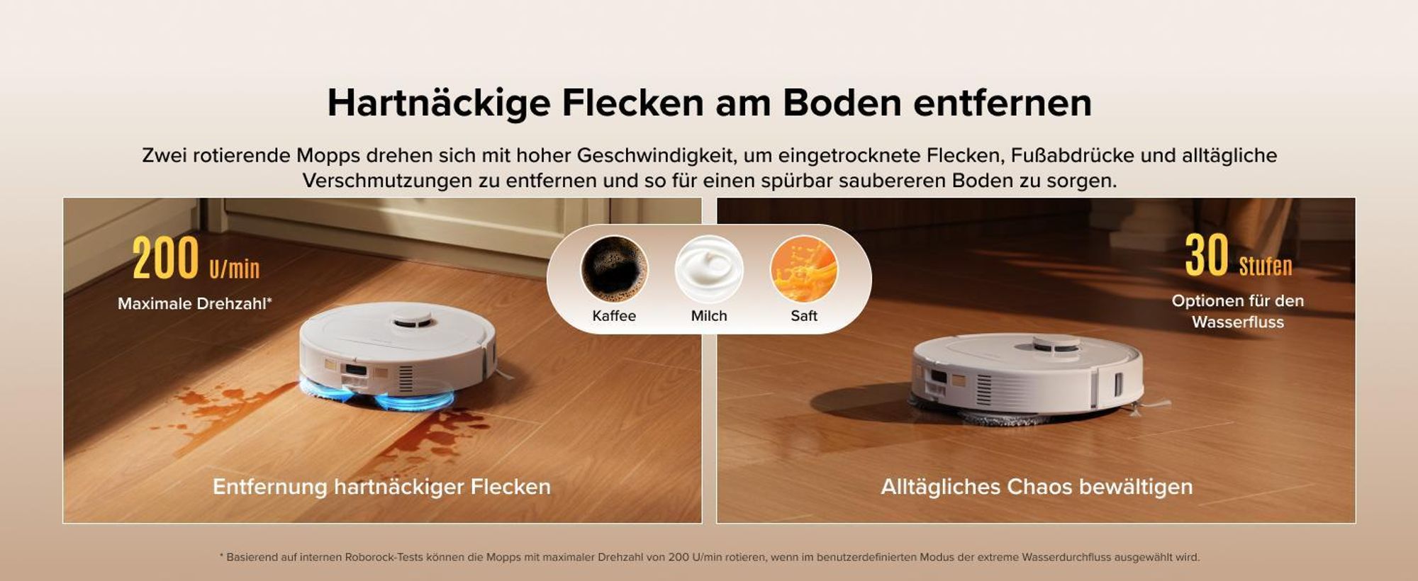 Roborock Qrevo S Pro Staubsauger Roboter mit Wischfunktion, 18.500Pa(Upgrade von QV 35A), Anti-Tangle System, 75 °C Heißwasser-Moppwäsche, Weiß