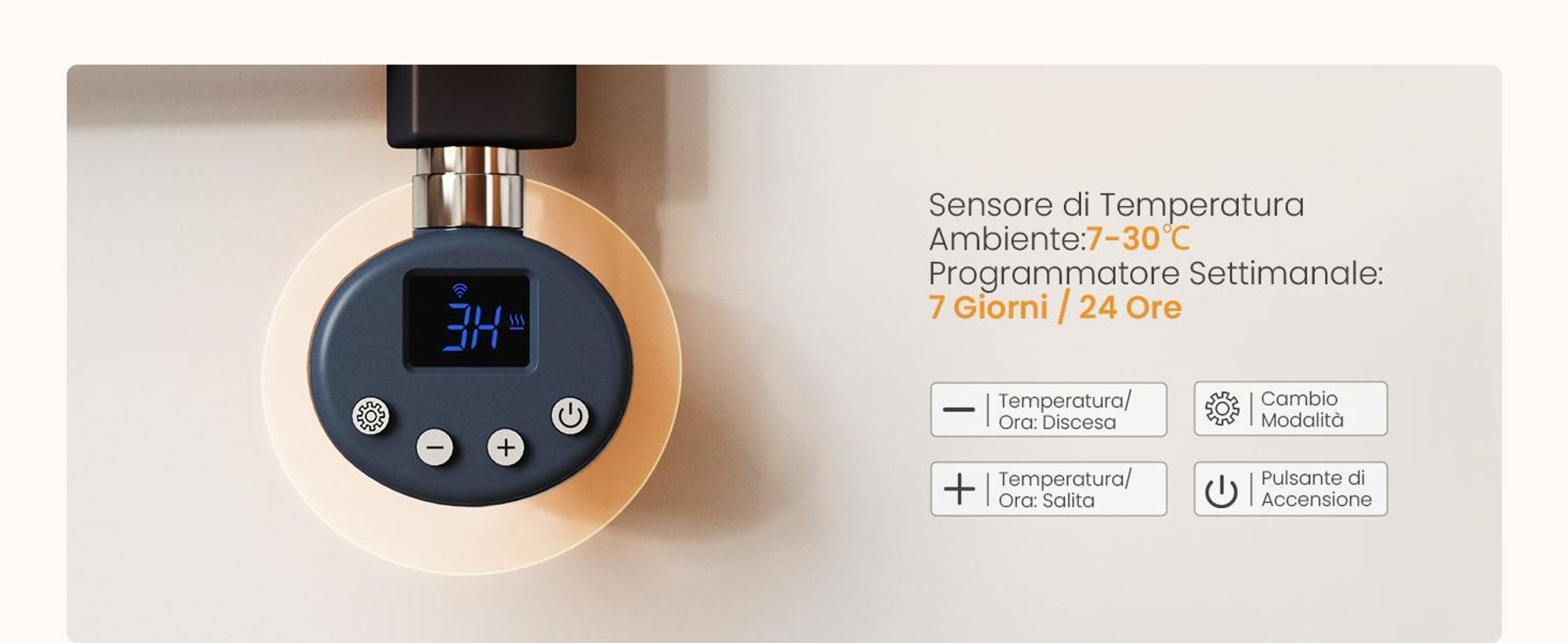 EMKE Radiatore elettrico da bagno 140X60cm 600W antracite Scaldasalviette curvo Controllo Wi-Fi Termostato intelligente Scaldasalviette