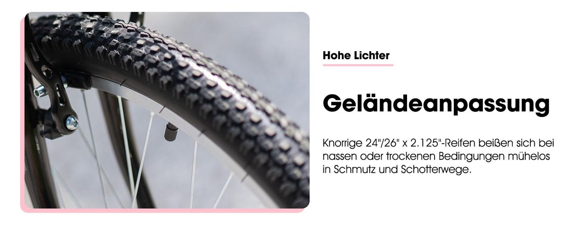 Hiland 24 Zoll Damen-Mountainbike, Fahrrad für Mädchen und Frauen, 18-Gang-MTB, Doppel-V-Bremsen, Rahmen aus Kohlenstoffstahl