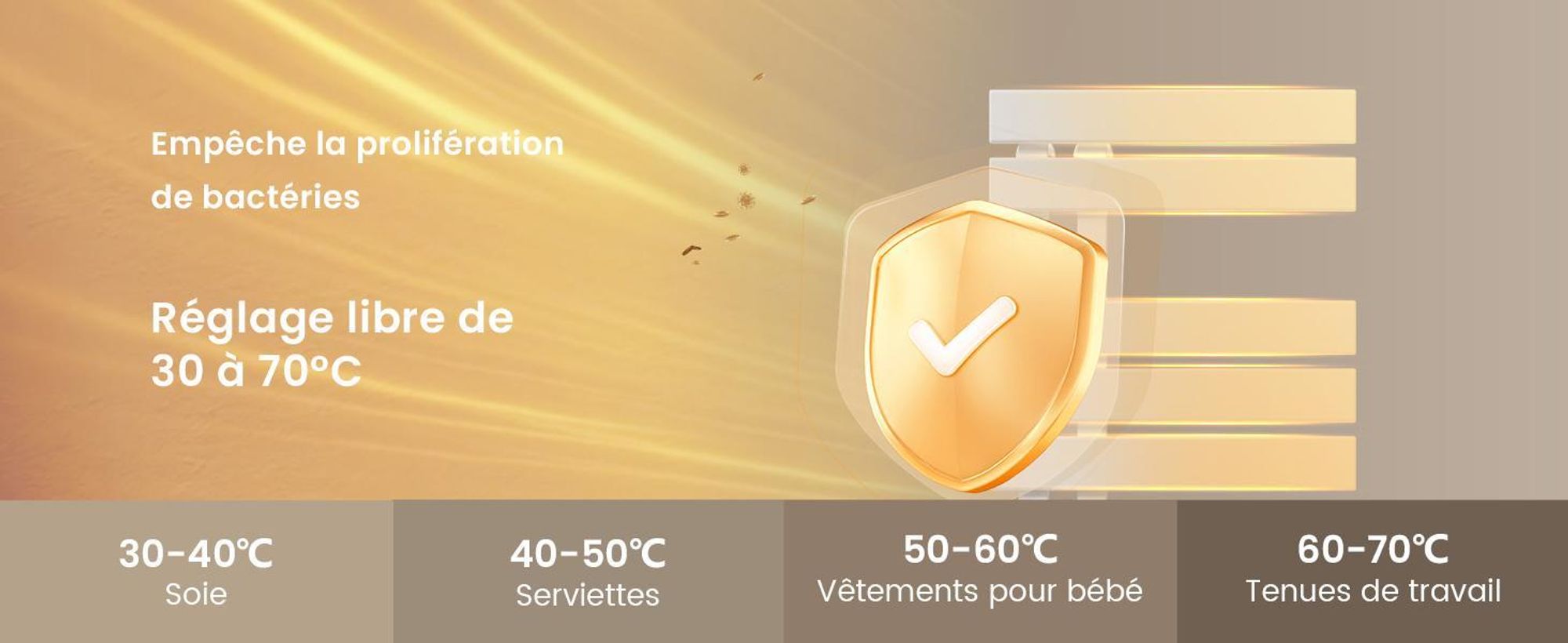 EMKE Sèche-serviettes électrique 1300X500mm 440W blanc, intelligent WiFi App, LCD tactile, Minuterie 1-9H, IPX5