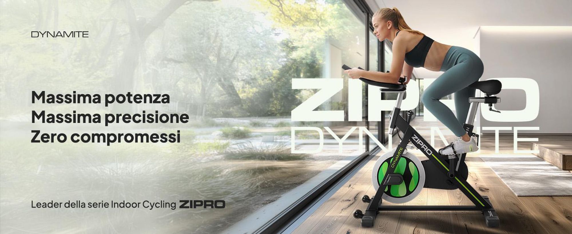 Zipro Cyclette Dynamite – Bicicletta magnetica per il fitness a casa Cyclette silenziosa con sella regolabile Display LCD Compatta e stabile