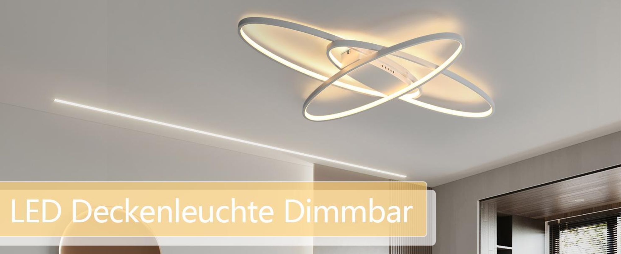 ZMH LED Plafoniera bianca dimmerabile con telecomando Plafoniera decorativa per interni 75W per soggiorno camera da letto cucina ufficio