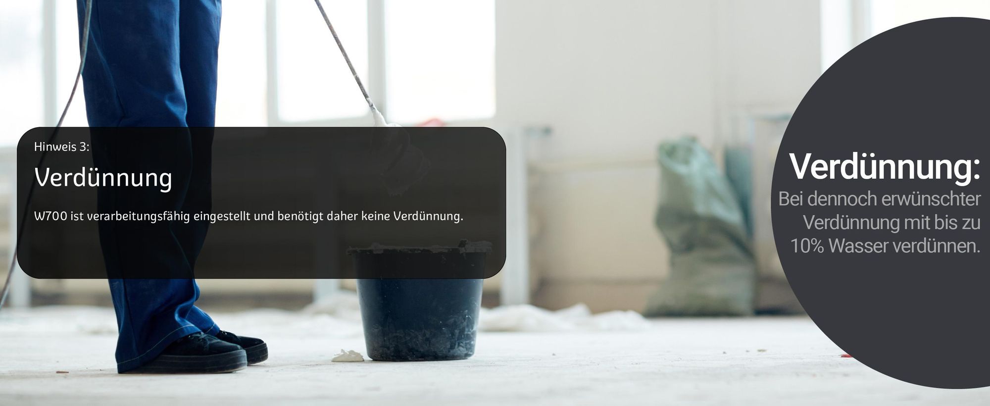 Betonfarbe Bodenfarbe Bodenbeschichtung W700 Verdünnung