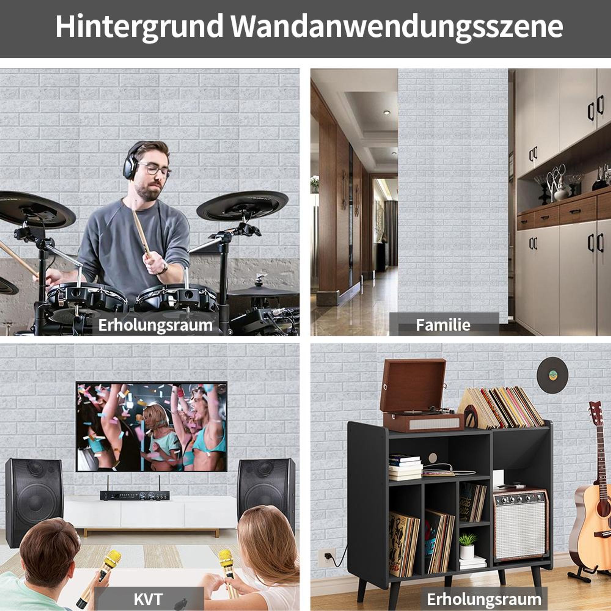 12 Stück Akustikschaumstoff Akustikschaum Matten 30 x 30 cm | Schalldämmmatten zur effektiven Akustik | Schalldämmung Wand, Podcasts, Studio | Schaums